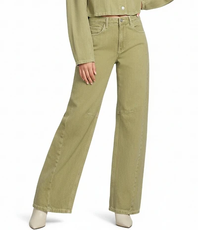 TOPSHOP Mid Rise Barrell Leg Coordinating Jeans