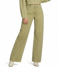 TOPSHOP Mid Rise Barrell Leg Coordinating Jeans