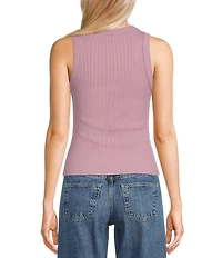 TOPSHOP Ribbed Knit Racerback Tank Top