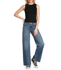 TOPSHOP Ribbed Knit Racerback Tank Top
