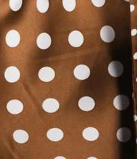 TOPSHOP Satin Polka Dot Mini Dress