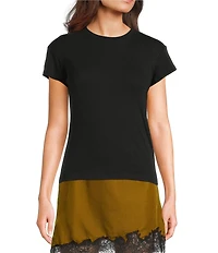 TOPSHOP Short Sleeve Everyday Knit Tee