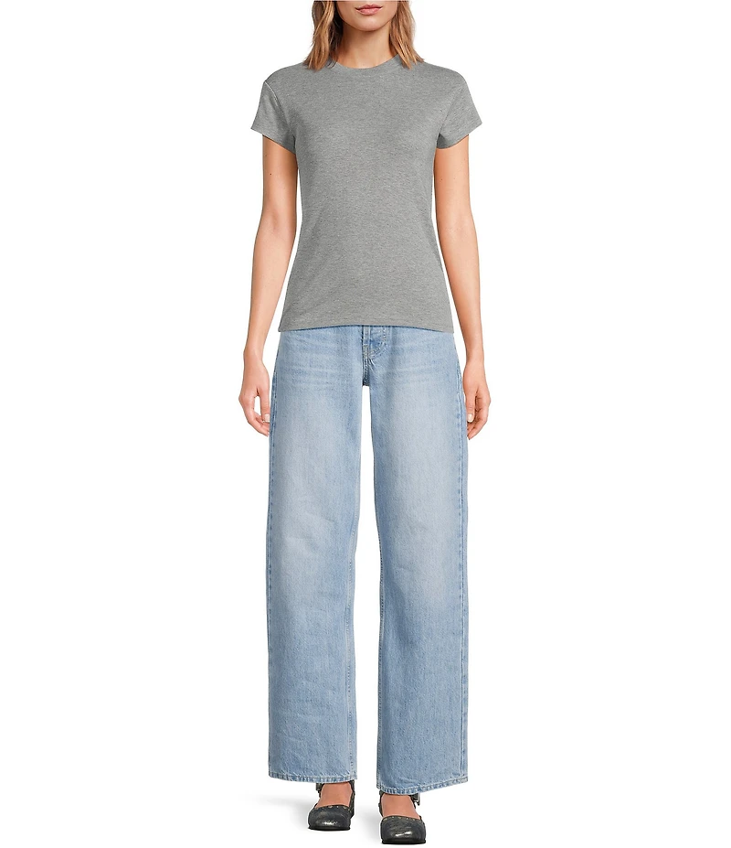 TOPSHOP Short Sleeve Everyday Knit Tee