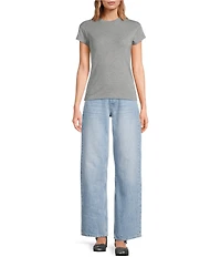 TOPSHOP Short Sleeve Everyday Knit Tee