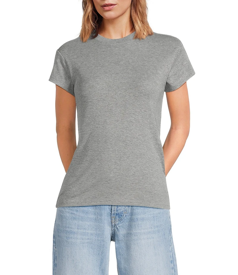 TOPSHOP Short Sleeve Everyday Knit T-Shirt