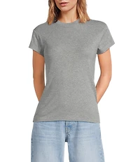 TOPSHOP Short Sleeve Everyday Knit T-Shirt