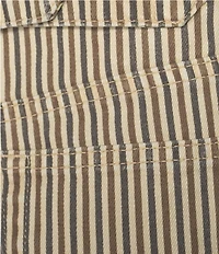 TOPSHOP Striped Mid-Rise Wide Leg Jeans