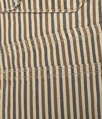 TOPSHOP Striped Mid-Rise Wide Leg Jeans