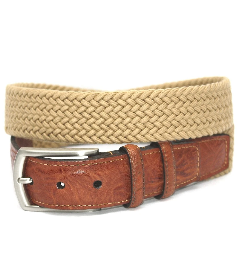 Torino Leather Company Italian Woven Cotton Stretch Belt