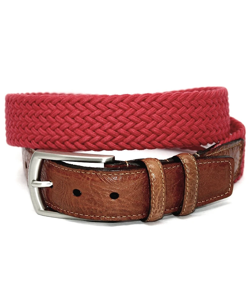 Torino Leather Company Italian Woven Cotton Stretch Belt