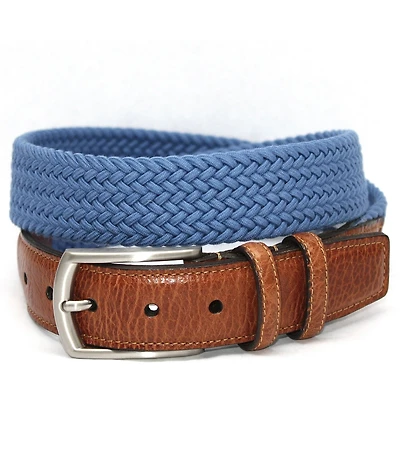 Torino Leather Company Italian Woven Cotton Stretch Belt