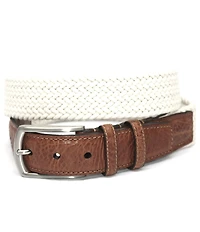 Torino Leather Company Italian Woven Cotton Stretch Belt