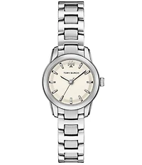 Tory Burch Small Miller Quartz Three-Hand Stainless Steel Bracelet Watch
