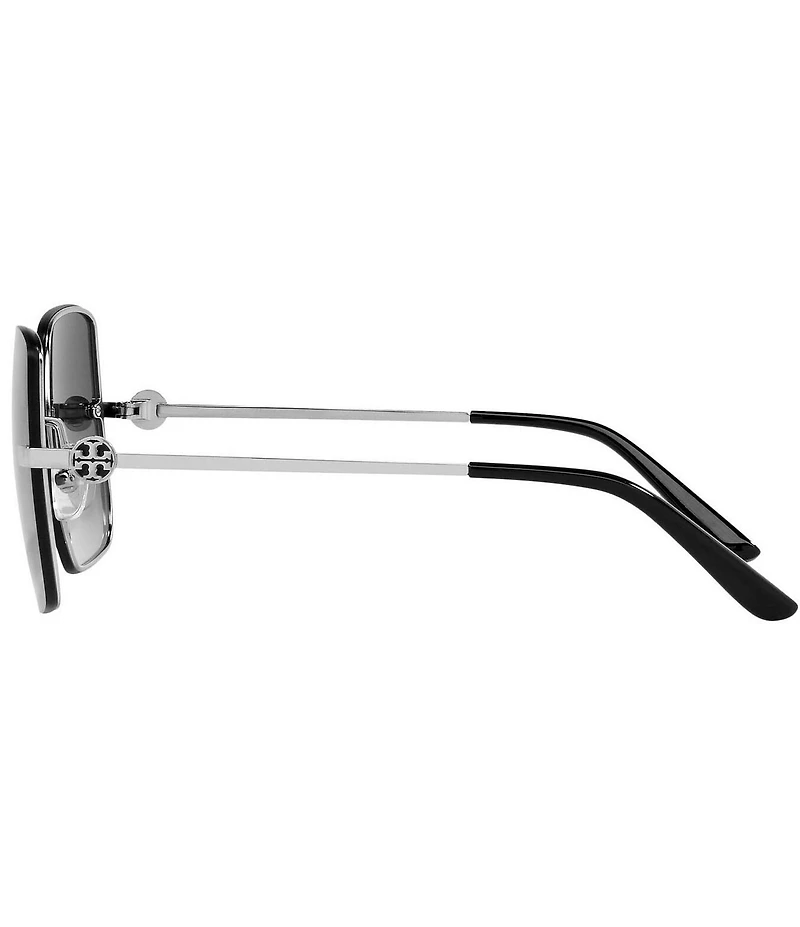 Tory Burch Women's 0TY6080 58mm Gradient Silver Square Sunglasses