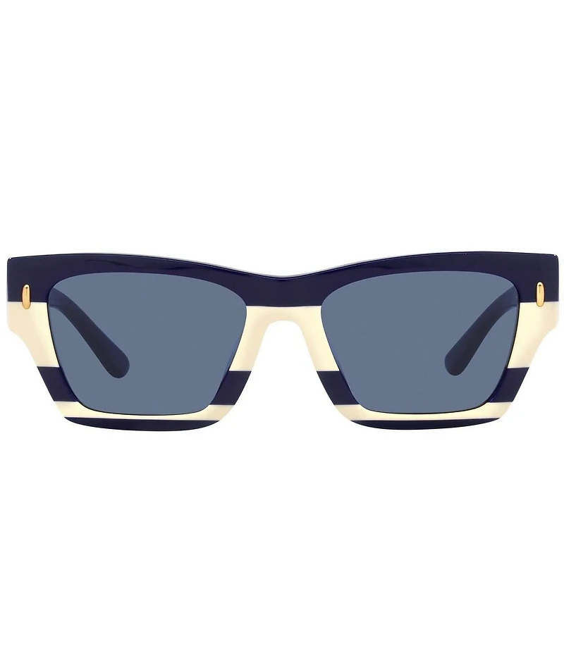 Tory Burch Women's 0TY7169U 52mm Striped Rectangle Sunglasses