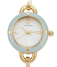 Tory Burch Women's Miller Quartz Three-Hand Gold Tone Stainless Steel Bracelet Watch Gift Set