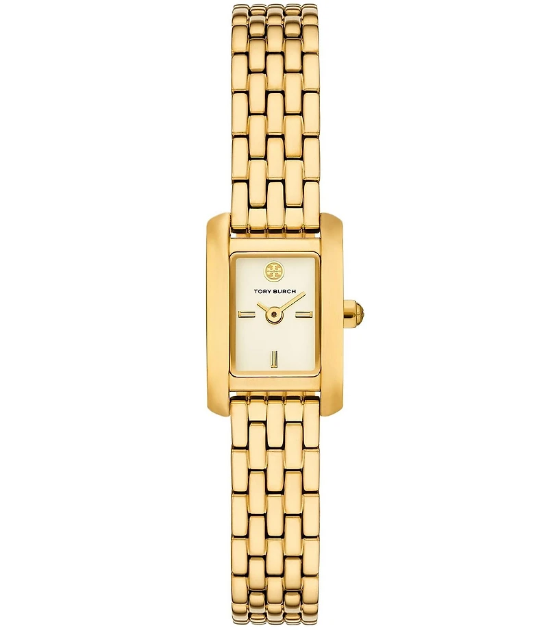 Tory Burch Women's Mini Eleanor Quartz Two-Hand Gold Tone Stainless Steel Bracelet Watch