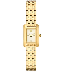 Tory Burch Women's Mini Eleanor Quartz Two-Hand Gold Tone Stainless Steel Bracelet Watch