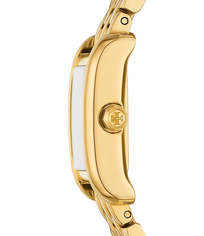 Tory Burch Women's Mini Eleanor Quartz Two-Hand Gold Tone Stainless Steel Bracelet Watch