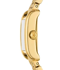 Tory Burch Women's Mini Eleanor Quartz Two-Hand Gold Tone Stainless Steel Bracelet Watch