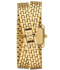 Tory Burch Women's Mini Eleanor Quartz Two Hand Stainless Steel Bracelet Wrap Watch