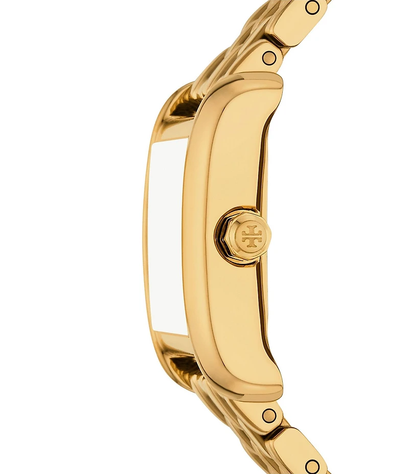 Tory Burch Women's Mini Eleanor Quartz Two Hand Stainless Steel Bracelet Wrap Watch