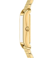 Tory Burch Women's Slim Eleanor Quartz Two-Hand Gold Tone Stainless Steel Bracelet Watch