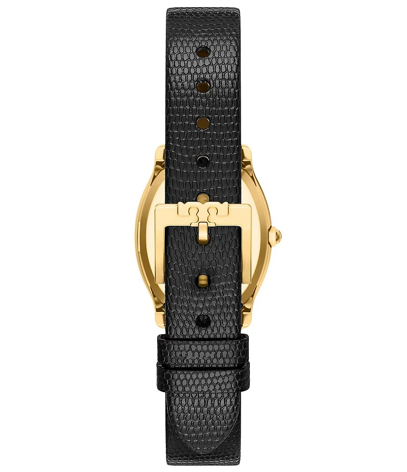 Tory Burch Women's Small Eleanor Curve Quartz Three-Hand Leather Strap Watch