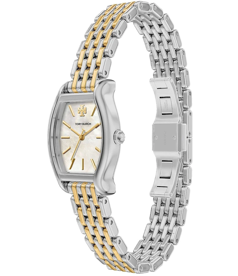 Tory Burch Women's Small Eleanor Curve Quartz Three-Hand Stainless Steel Bracelet Watch