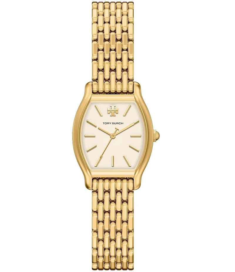 Tory Burch Women's Small Eleanor Curve Quartz Three-Hand Stainless Steel Bracelet Watch