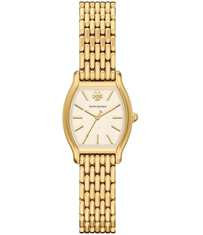 Tory Burch Women's Small Eleanor Curve Quartz Three-Hand Stainless Steel Bracelet Watch