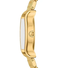 Tory Burch Women's Small Eleanor Curve Quartz Three-Hand Stainless Steel Bracelet Watch