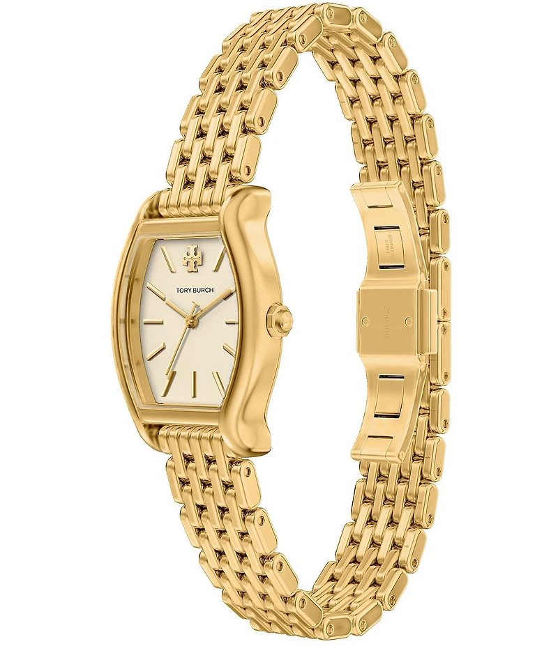 Tory Burch Women's Small Eleanor Curve Quartz Three-Hand Stainless Steel Bracelet Watch