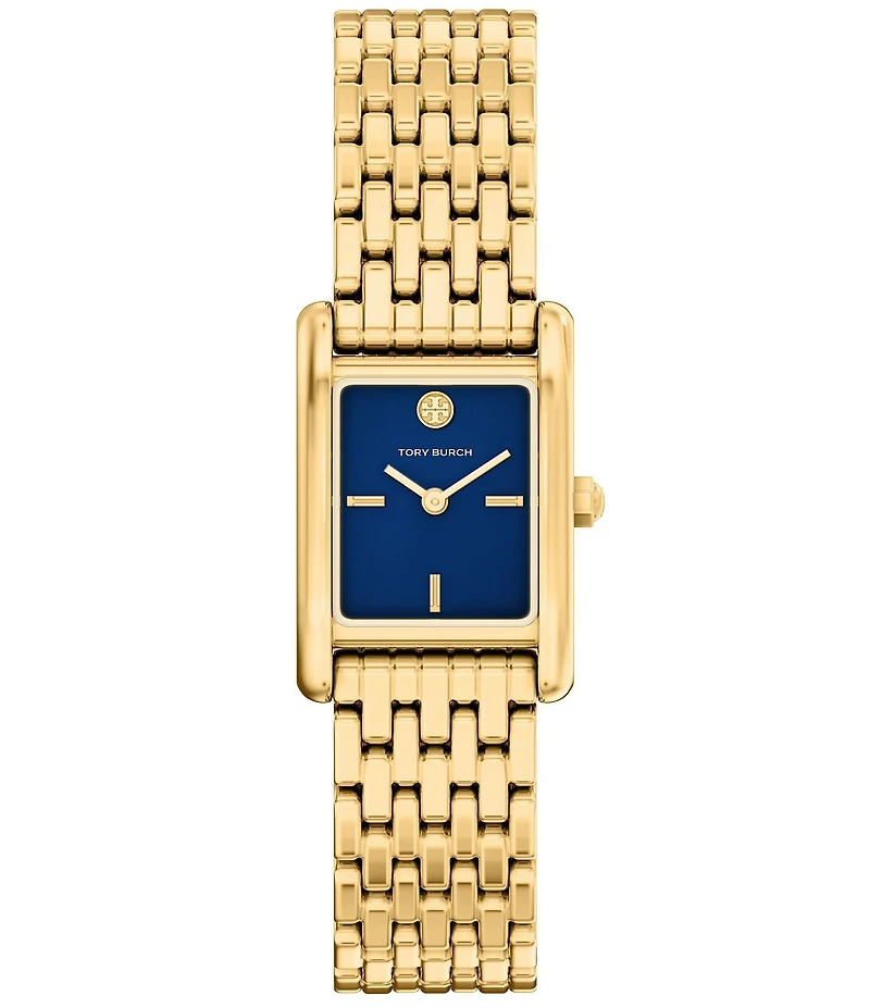 Tory Burch Women's Small Eleanor Quartz Two-Hand Gold Tone Stainless Steel Bracelet Watch