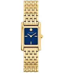 Tory Burch Women's Small Eleanor Quartz Two-Hand Gold Tone Stainless Steel Bracelet Watch