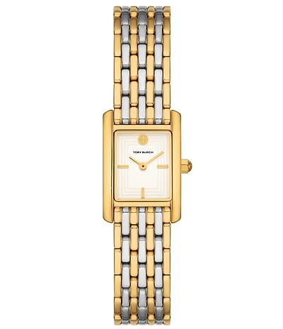 Tory Burch Women's Small Eleanor Quartz Two-Hand Stainless Steel Bracelet Watch Stainless Steel Bracelet And Case