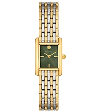 Tory Burch Women's Small Eleanor Quartz Two-Hand Stainless Steel Bracelet Watch Stainless Steel Bracelet And Case