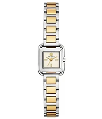 Tory Burch Women's Small Kira Quartz Three-Hand Two Tone Stainless Steel Bracelet Watch
