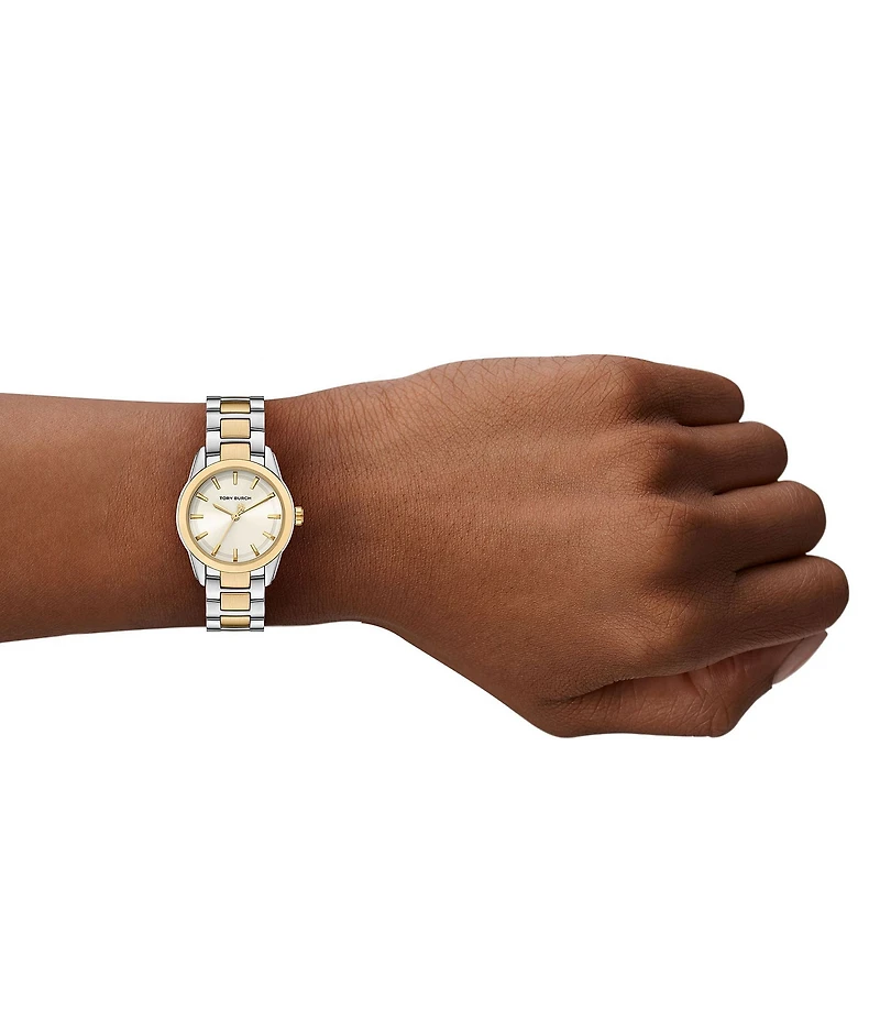Tory Burch Women's Small Miller Quartz Three-Hand Stainless Steel Bracelet Watch