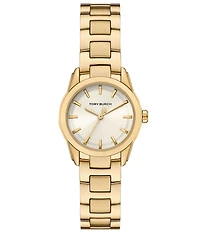 Tory Burch Women's Small Miller Quartz Three-Hand Stainless Steel Bracelet Watch