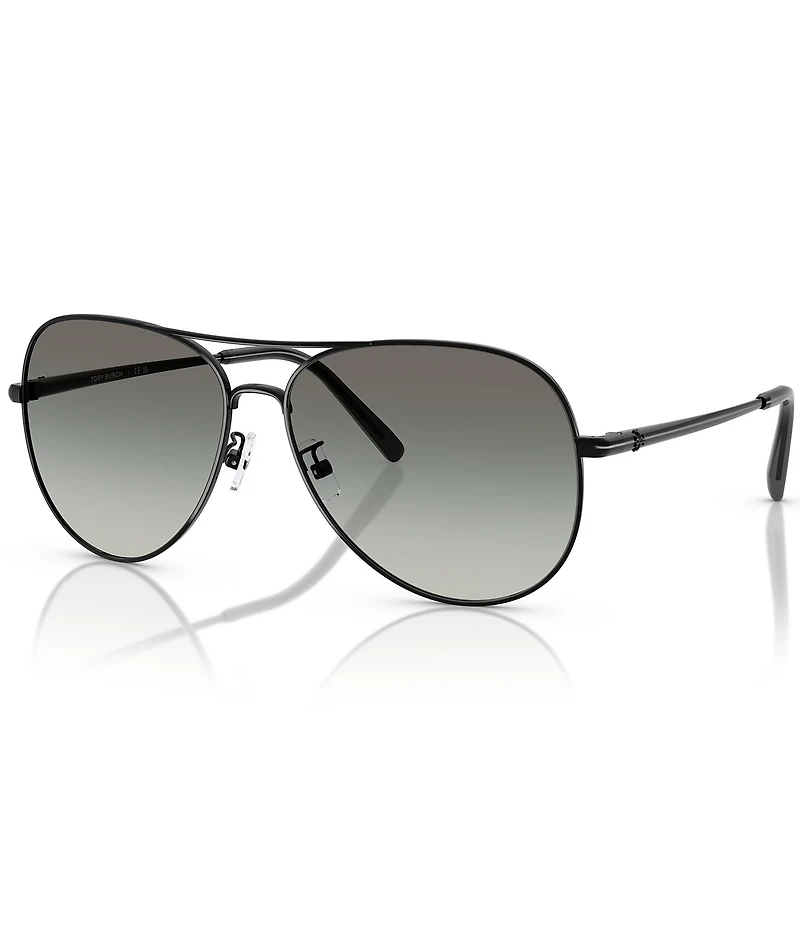Tory Burch Women's TY6114 60mm Aviator Sunglasses