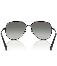 Tory Burch Women's TY6114 60mm Aviator Sunglasses