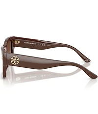 Tory Burch Women's TY7169U 52mm Polarized Rectangle Sunglasses