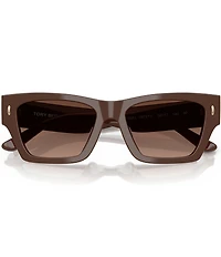 Tory Burch Women's TY7169U 52mm Polarized Rectangle Sunglasses