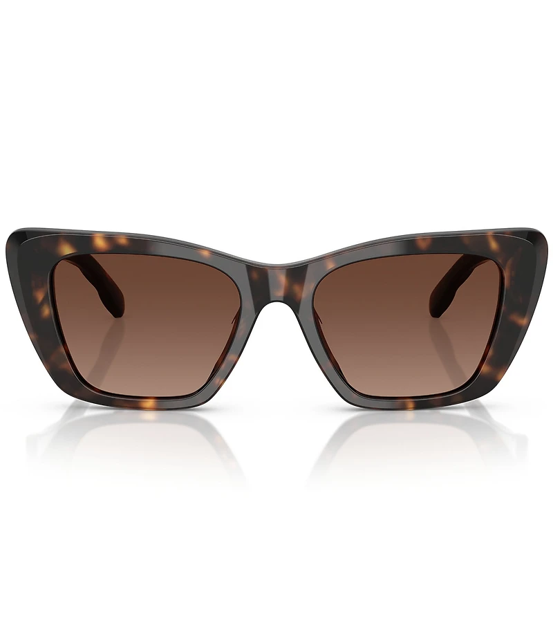 Tory Burch Women's TY7216U 52mm Polarized Tortoise Cat Eye Sunglasses