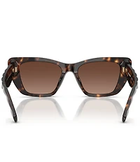 Tory Burch Women's TY7216U 52mm Polarized Tortoise Cat Eye Sunglasses