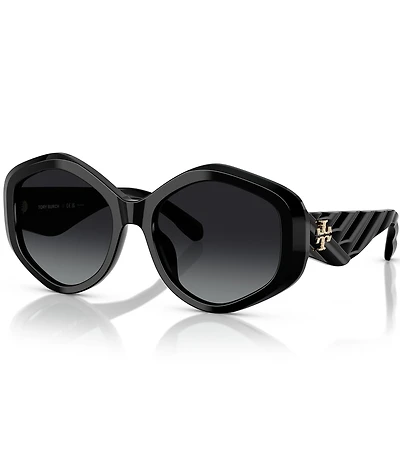 Tory Burch Women's TY7217U 55mm Polarized Geometric Sunglasses