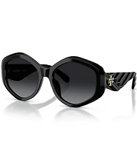 Tory Burch Women's TY7217U 55mm Polarized Geometric Sunglasses
