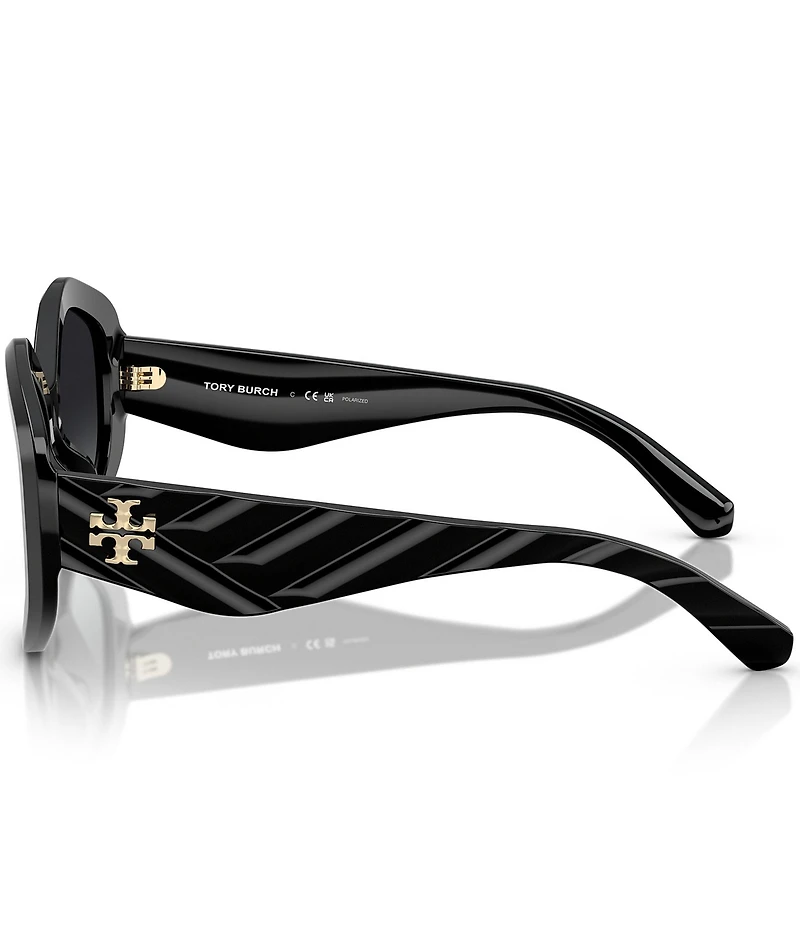 Tory Burch Women's TY7217U 55mm Polarized Geometric Sunglasses