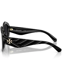 Tory Burch Women's TY7217U 55mm Polarized Geometric Sunglasses